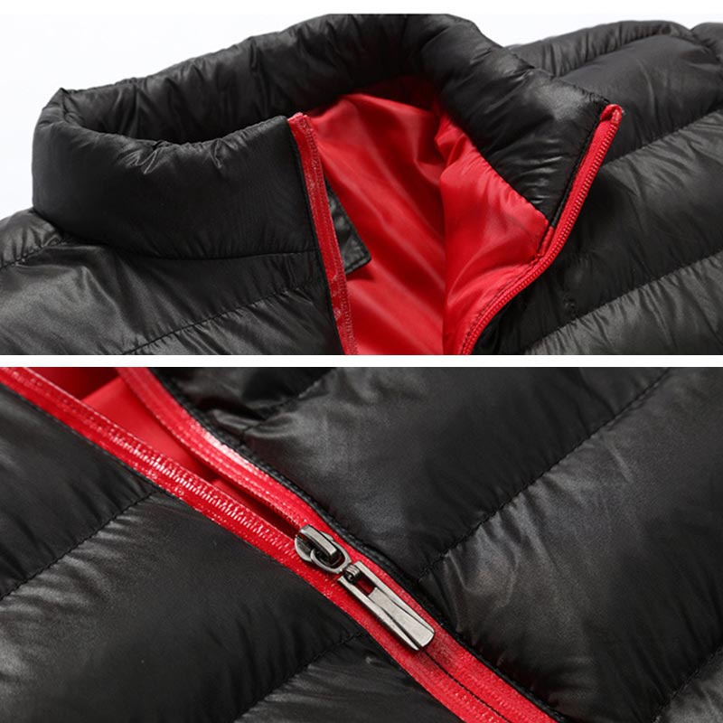 Mới Áo Khoác Phao Kappa Khóa Kéo Thời Trang Thu Đông Cho Nam