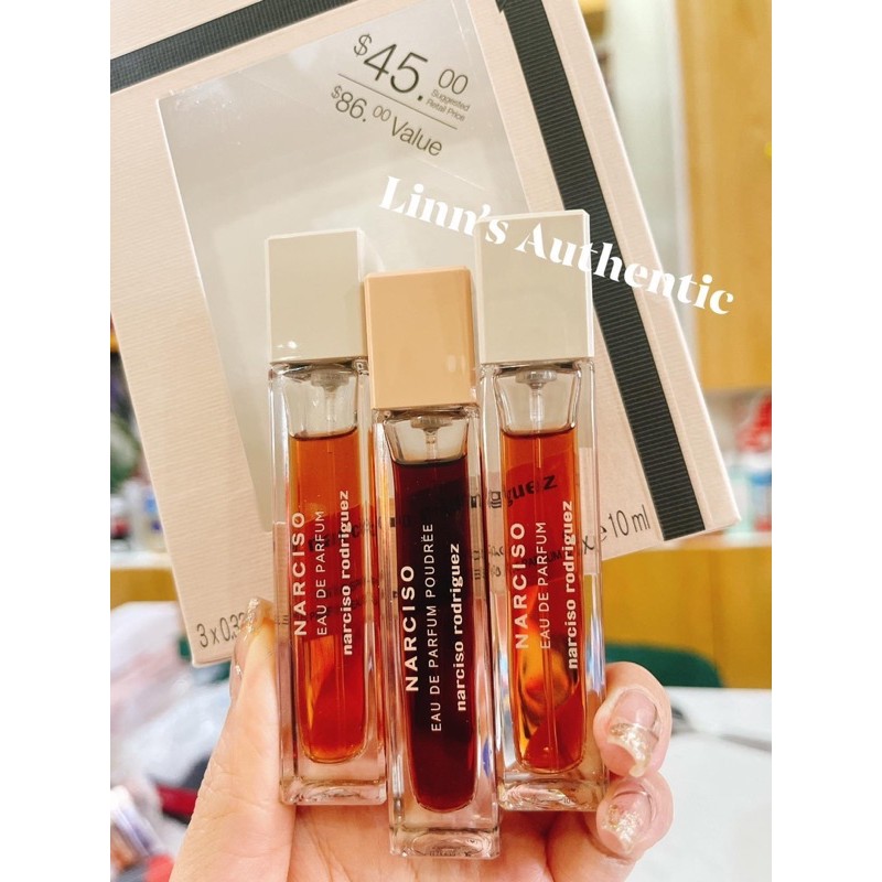 AUTH SET NƯỚC HOA 3 CHAI NARCISO DẠNG XỊT | BigBuy360 - bigbuy360.vn