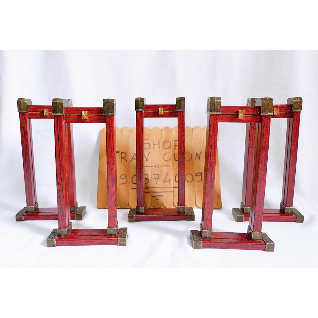 Giá đỡ gỗ mô hình kiếm  -Cao tầm 19-20cm