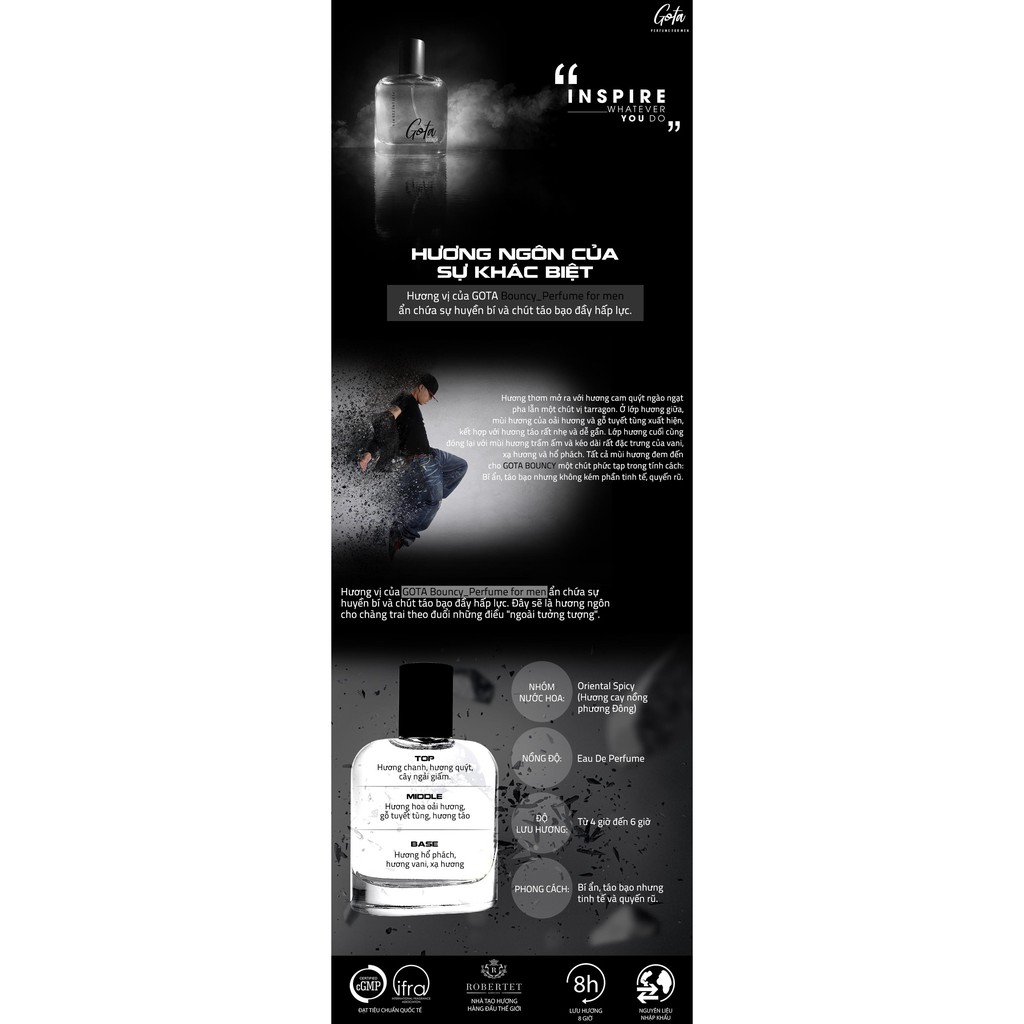 Nước Hoa Nam Gota Bouncy 30ml | Thế Giới Skin Care