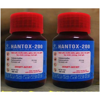 Hantox 200 Thuốc diệt muỗi, ruồi, ve cho chó, thú nuôi, trong nhà và chuồng trại