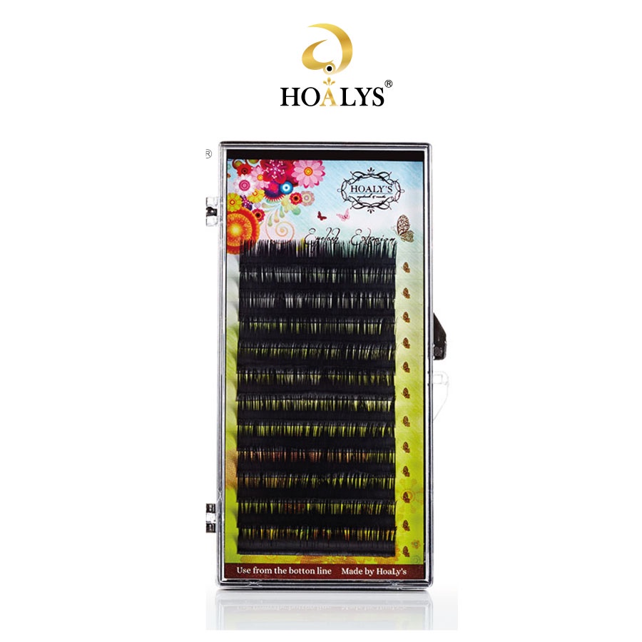 Lông Mi Nối - Mi Nhung Hoalys EG-010- Sản Phẩm đa dạng độ cong B,C,D, độ dày 0.10, dài từ 8-15mm