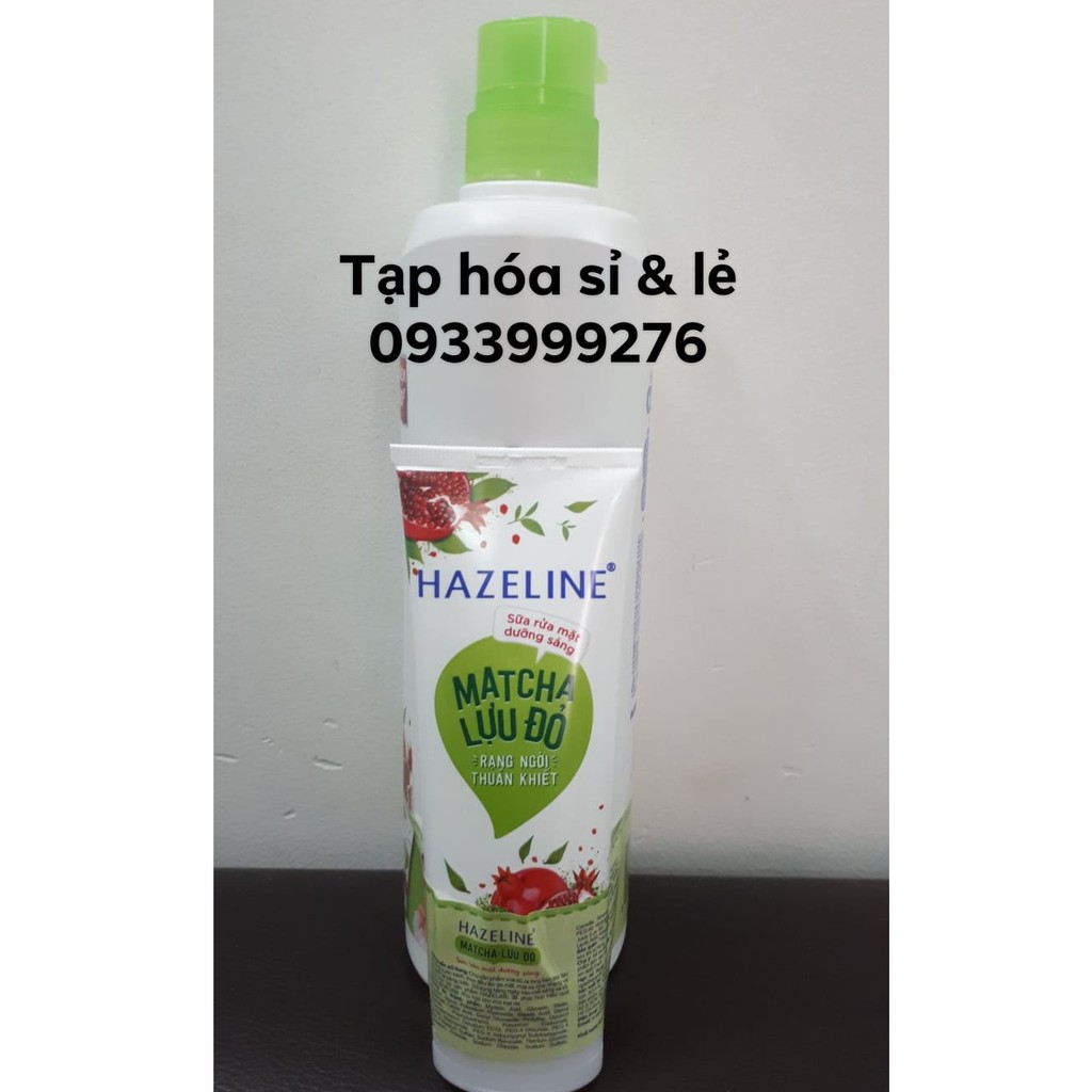 Sữa Tắm Dưỡng Sáng Da Hazeline Matcha/ Dâu Tằm 900g tặng chai sữa tắm 300g hoặc 1 tuýp sữa rửa mặt 80g