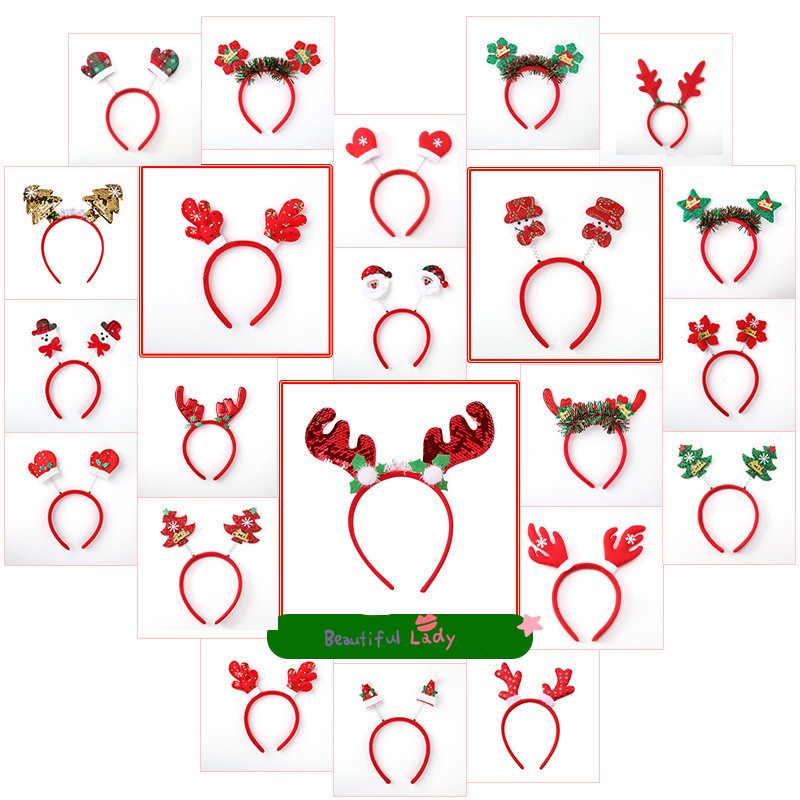 Băng đô cài tóc phong cách giáng sinh dễ thương