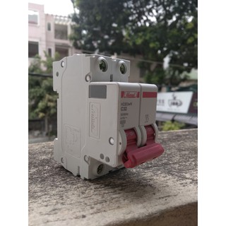 Cầu dao điện aptomat himel mcb 2p hdb3wn2c 6-63a 6ka