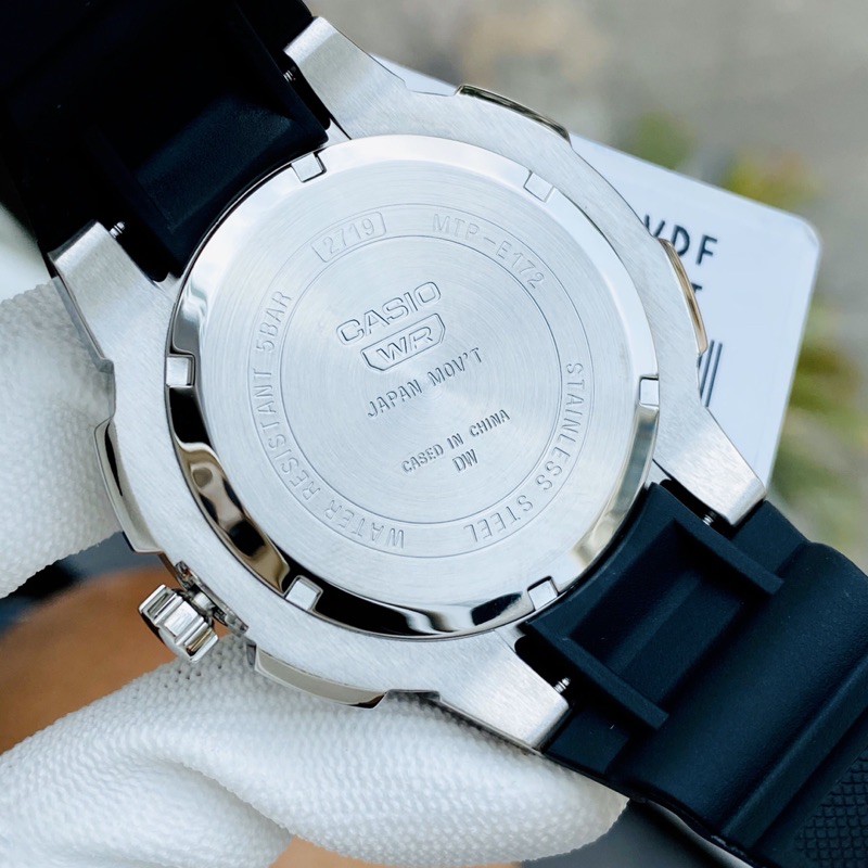 Đồng hồ nam dây nhựa Casio MTP E172 1A