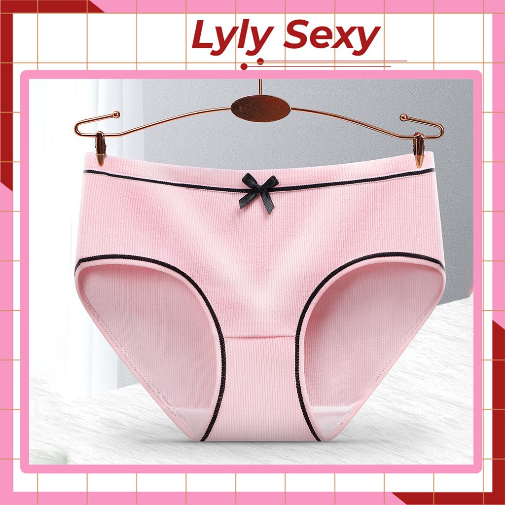 Quần lót nữ len tăm Lyly A04 quần lót nữ cotton siêu thoáng dễ thương