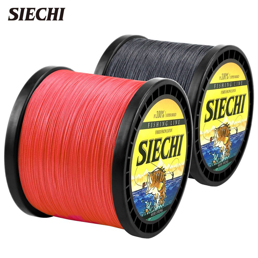 SIECHI 300M 500M 1000M 8 sợi 4 sợi Dây câu cá bện PE Multifilament Dây câu cá siêu mạnh Nhật Bản Multico