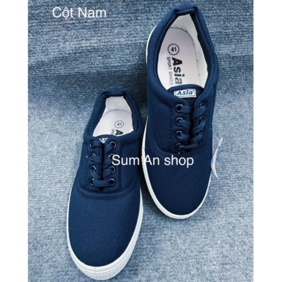 Giày thể thao ASIA vải cột XANH NAM