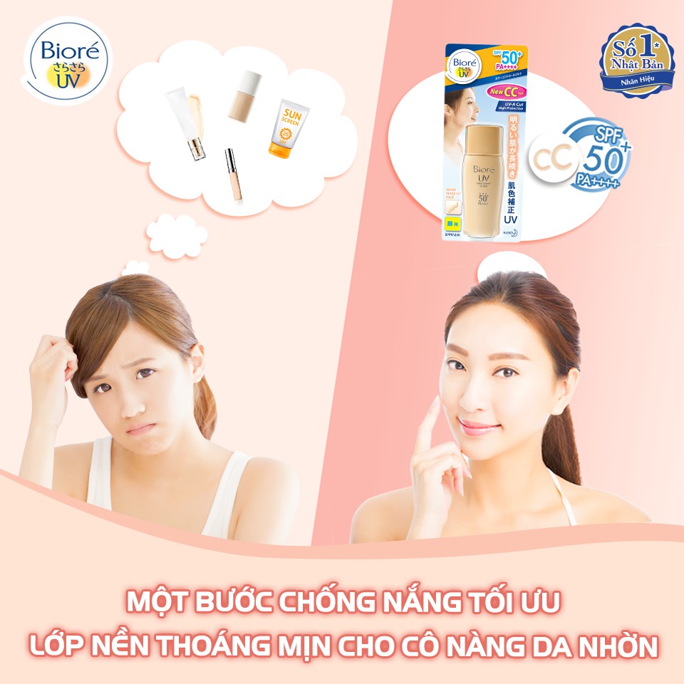 Kem Chống Nắng Biore lót nền trang điểm 30ml suu.shop cam kết 100% chính hãng