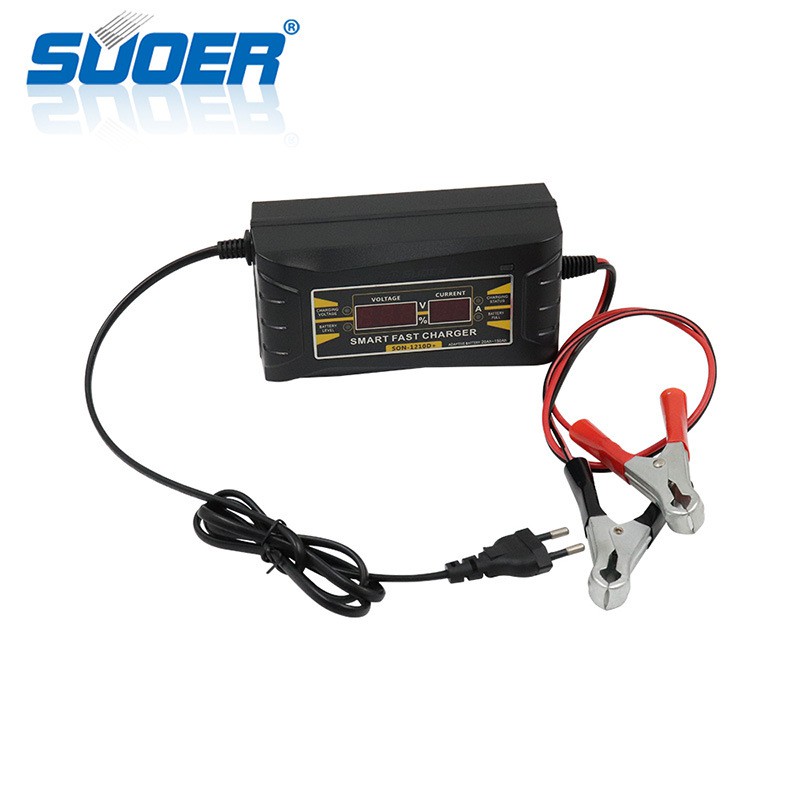 Bộ sạc ắc quy 12V sạc bình 20Ah-150Ah SUOER-SON1210D tự ngắt khi đầy, chống chấp chống ngược cực- máy nạp ac quy - DHDT