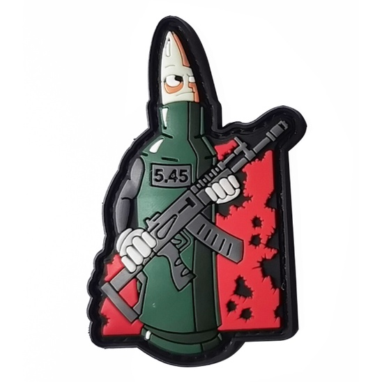 Patch PVC huy hiệu Chechnya dán quần áo_ba lô_túi xách