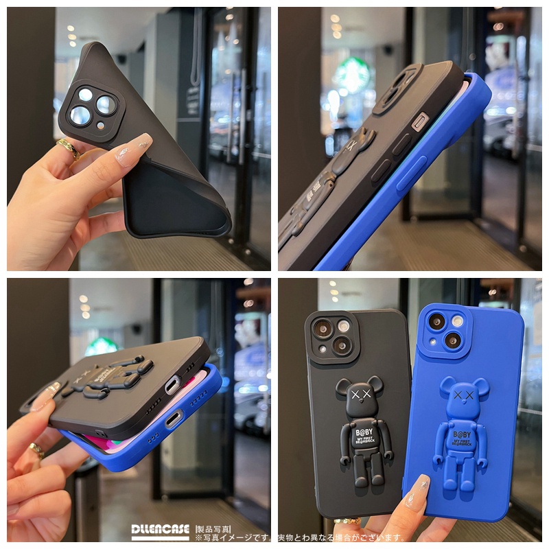 Ốp điện thoại DLLENCASE A293 từ silicon mềm chống sốc có giá đỡ thích hợp cho iPhone 14 13 Pro Max X XS XR 11 12 13 Pro