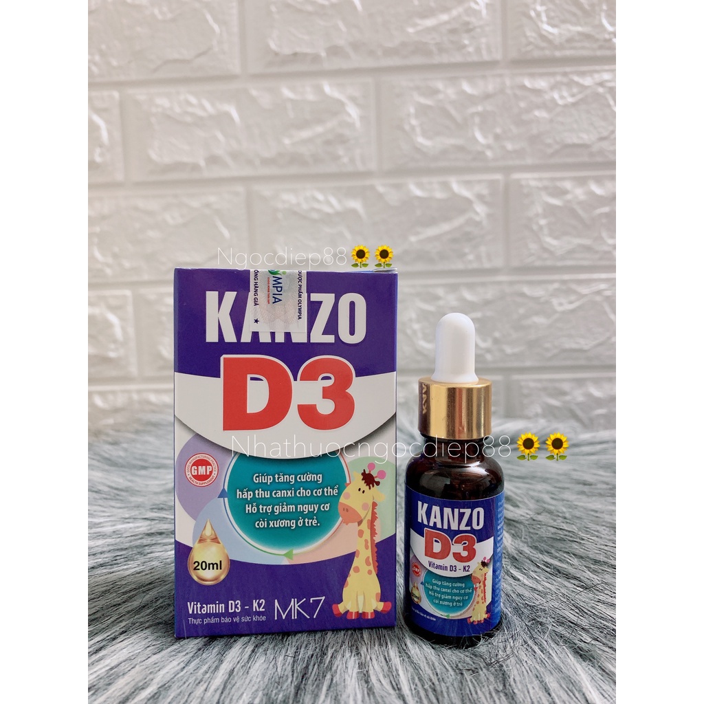 Vitamin D3 K2 MK7 - Kanzo D3 ( Hộp 20ml )