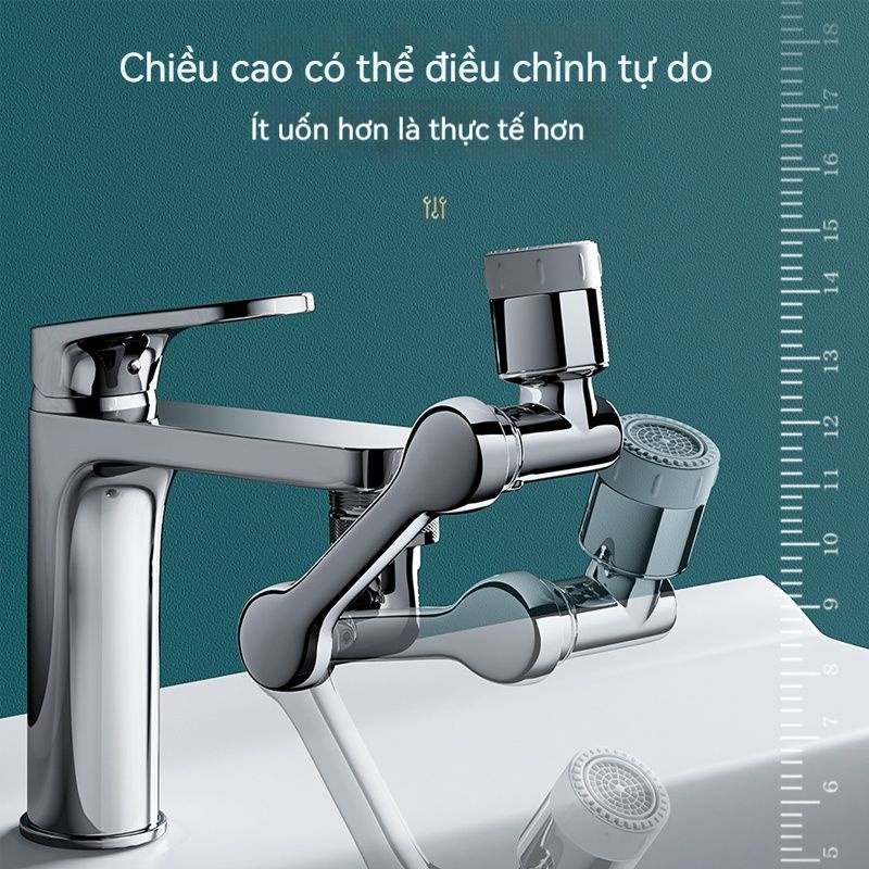 Đầu Chuyển Đổi Vòi Nước Cơ Học Xoay 1080 Độ Chống Văng Đa Năng Cho Nhà Tắm