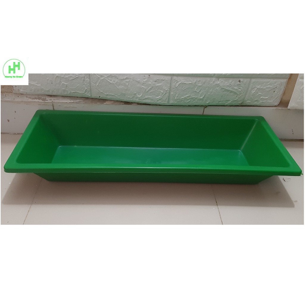 Khay Nhựa Làm Mát Cho Lan, Máng Ăn, Uống Cho Lợn, Gà, Kích Thước 60x24x10Cm