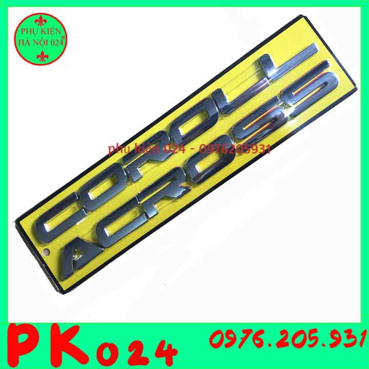 Tem Dán Capo, Logo Chữ Nổi Dán Capo 3D Cho Ô Tô Chữ COROLLA CROSS