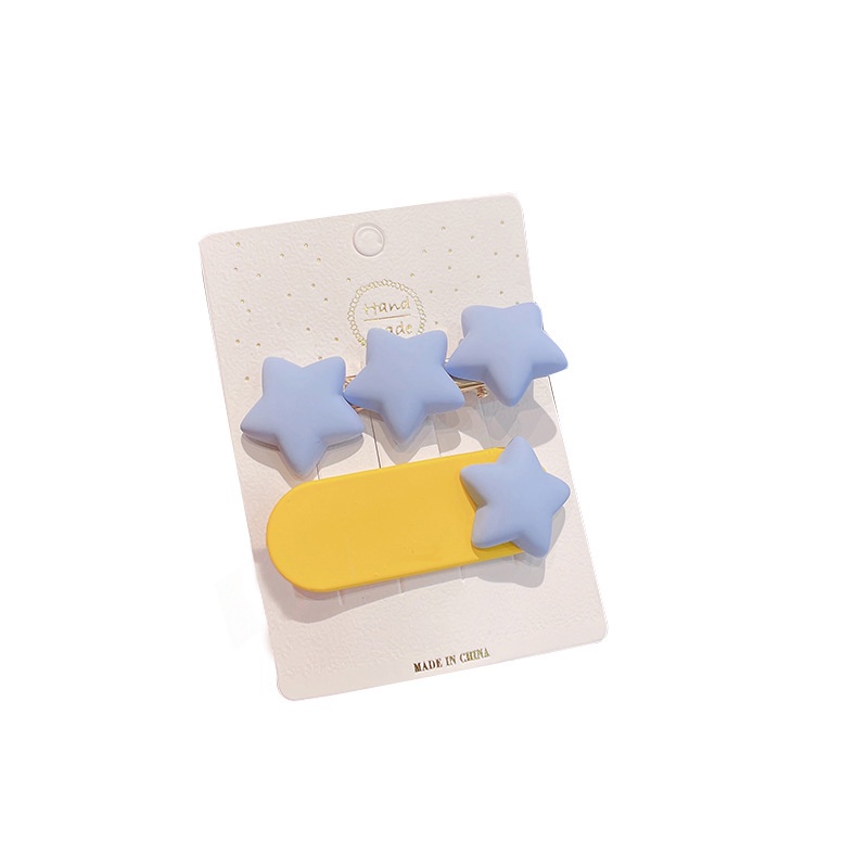 Set 2 Kẹp Tóc Hình Ngôi Sao Năm Cánh Dễ Thương Cho Nữ