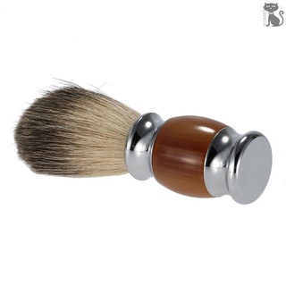 COD☆ Professional Pure Badger Hair Shaving Brush Resin Handle Barber Salon Men Facial Beard Cleaning