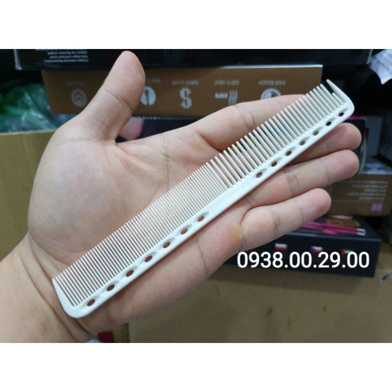 Lược Cắt Tóc Nhật Bản 18cm, Lược Trắng Chịu Nhiệt Chải Rất Bám Tóc.(Ảnh thật)