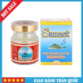 Nước Yến Sào Cao Cấp Khánh Hòa Sanest Có Đường Lọ 70ml 1 Lọ Date xa
