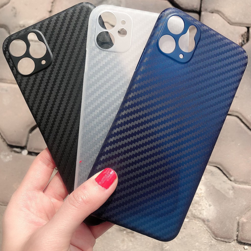 Ốp Giấy Siêu Mỏng Vân Carbon Iphone 11 PRO MAX, 11 PRO, 11