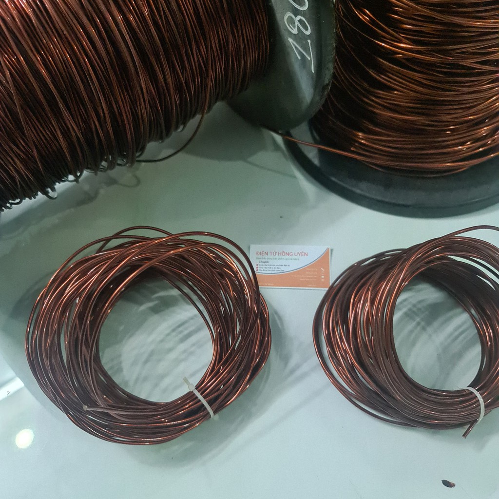Dây đồng 1,8mm . Dây đồng quấn biến áp, bọc emay cách điện. Dây đồng 1.8 mm