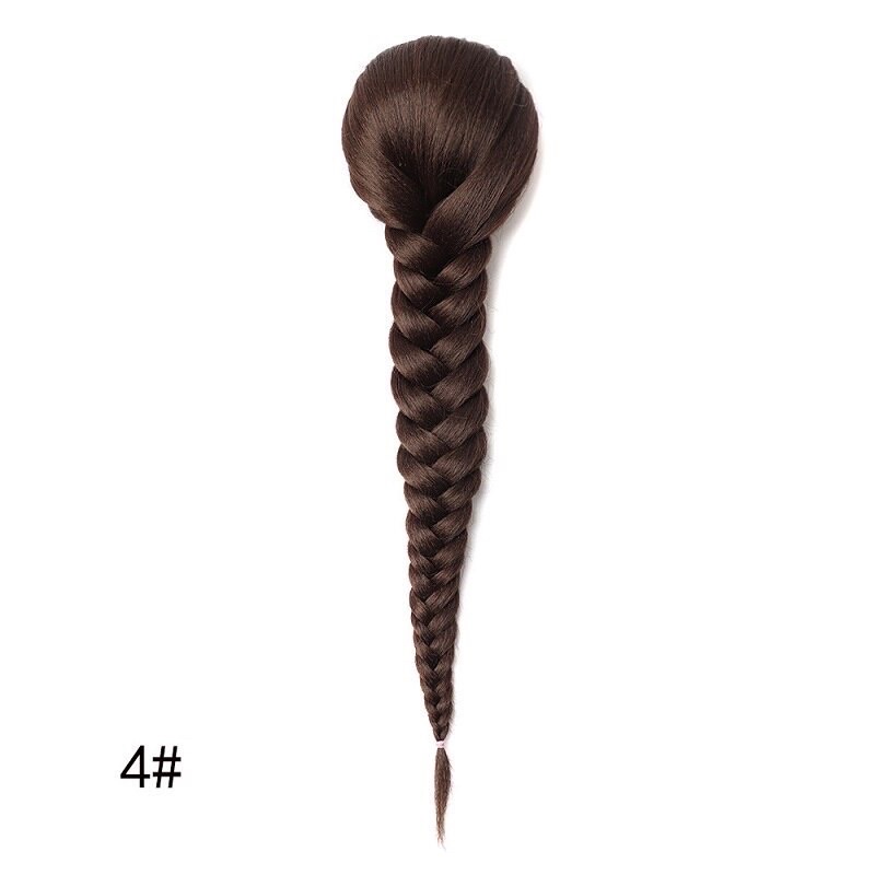 tóc giả tết bính rít dài dây rút cao cấp❤️freeship 50k
