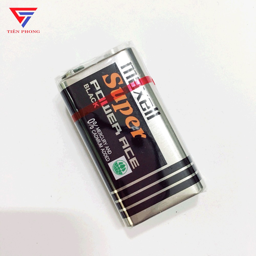 Pin Maxell vuông 9v Cacbon chính hãng Chất Lượng Tốt Pin chuyên dùng cho mic không dây