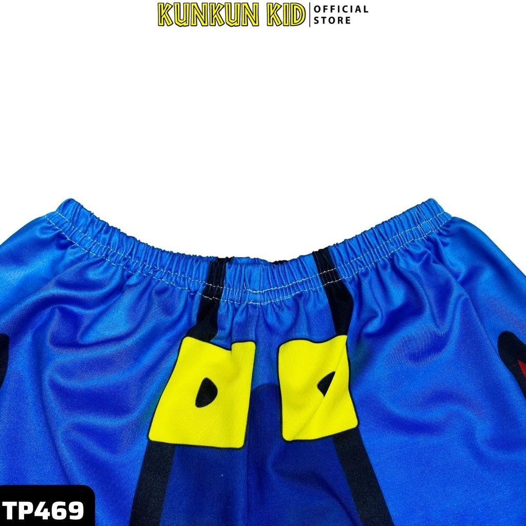 Quần áo trẻ em In 3D Thun lạnh thoáng mát hình Among Us Kunkun Kid TP469 - Bộ cộc tay bé trai size đại từ 10-40kg