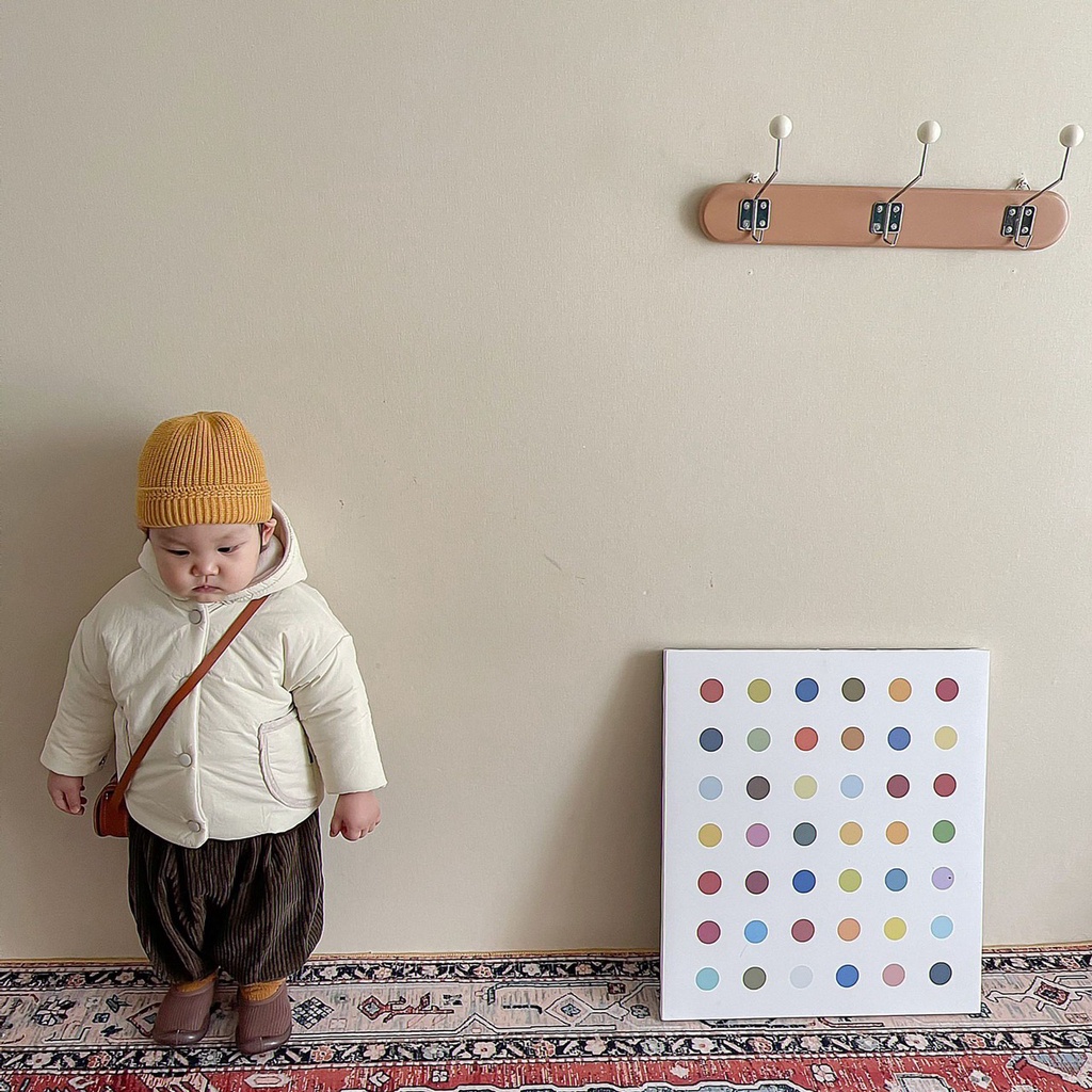 Áo phao cho bé Áo khoác phao có mũ cho bé trai bé gái từ 7kg đến 15kg tặng kèm găng tay phong cách Hàn Quốc