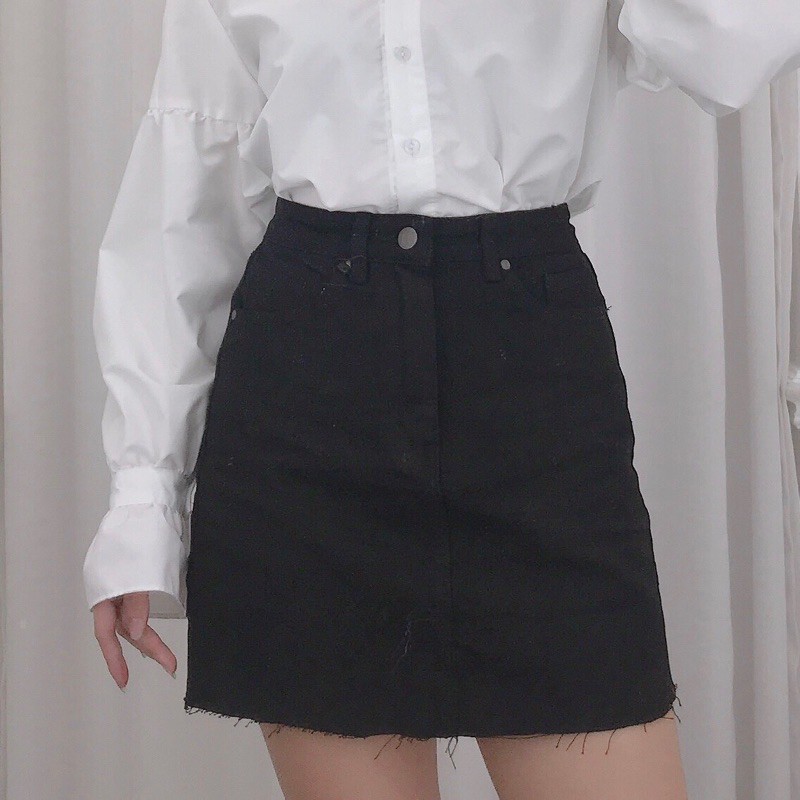 Chân váy bò tingoan TRAPPIE SKIRT/BL | BigBuy360 - bigbuy360.vn