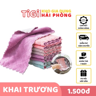 Khăn lau bếp, bát đĩa, cốc chén thấm nước chống dính khăn lau bếp đa năng 15x26cm TiGi