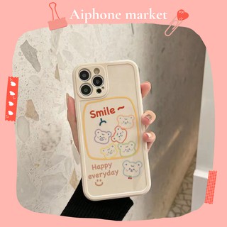 Ốp Lưng Silicone Họa Tiết Hình Chú Gấu Thời Trang Cho Iphone 12 Promax Apple11App 8plus