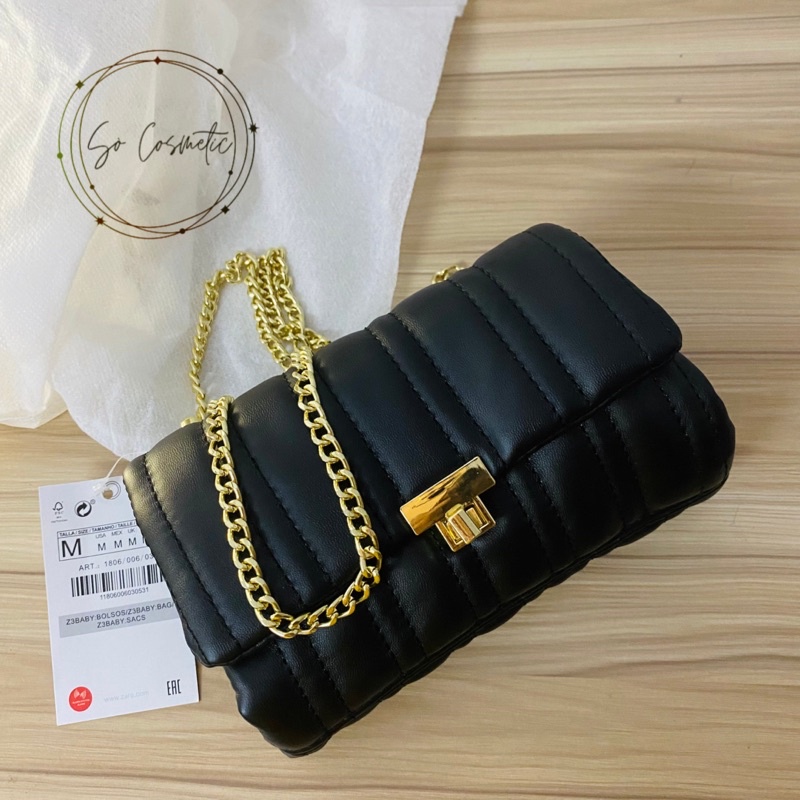 Túi Xách Đeo Chéo Da Mềm 2 Ngăn