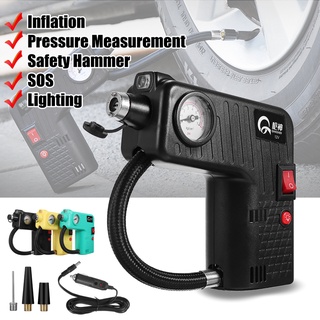 Multifunctional Portable Electric Air Pump Mini Tire Air Compressor Car Bike Tyre Inflator 12V