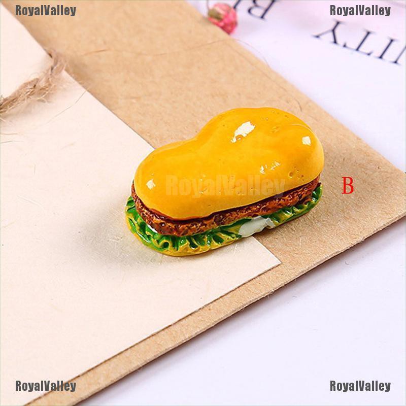 Set 5 Bánh Hamburger Đồ Chơi Mini Cho Nhà Búp Bê