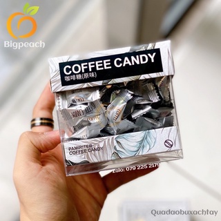 Kẹo cà phê ít đường coffee candy đài loan hộp 50v