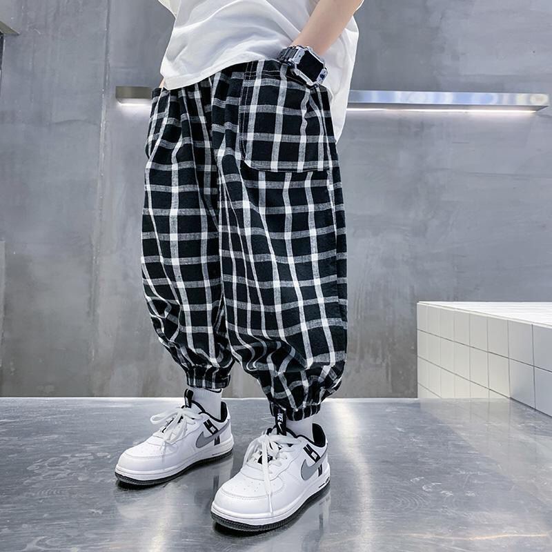 Quần Dài Cotton Lanh Mỏng Chống Muỗi Phong Cách Mùa Hè Mới Cho Bé Trai