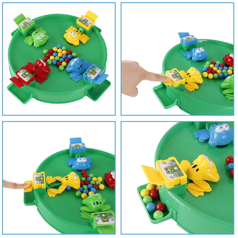 Bộ đồ chơi ếch ăn hạt SEA SUN TOYS để bàn tương tác giữa cha mẹ và bé