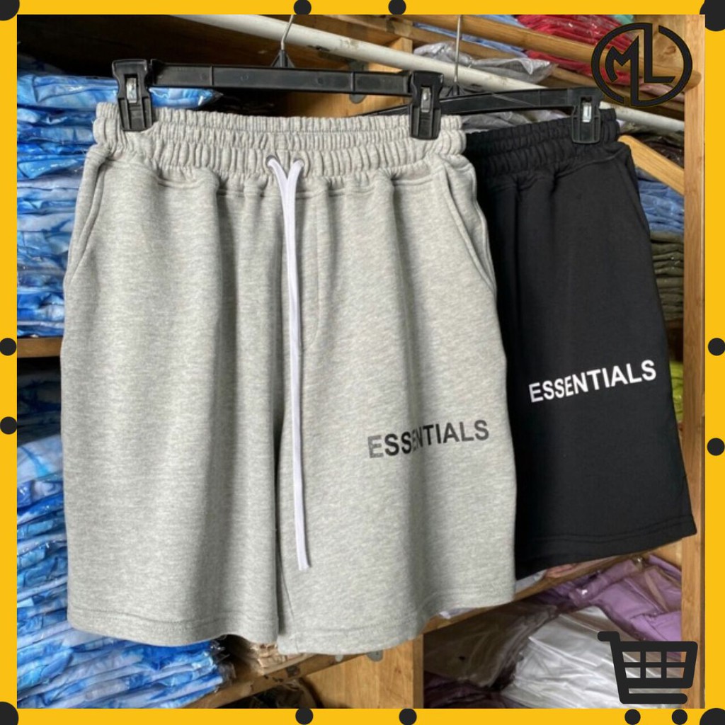 Quần short thun nam Essential fog