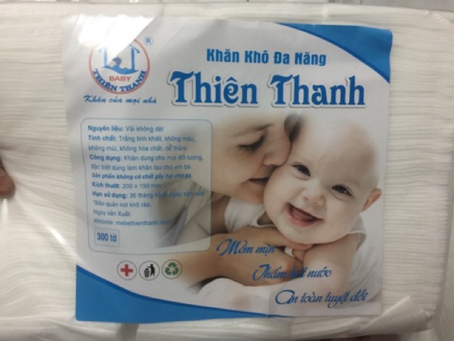 Khăn khô đa năng Thiên Thanh 300 tờ