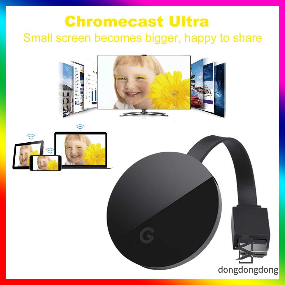 Bộ Máy Chiếu Kỹ Thuật Số Chromecast Ultra 4k G2 / G7 Cho Tv / Laptop / Android / Apple Dlan / Airplay / Airplay Hdmi