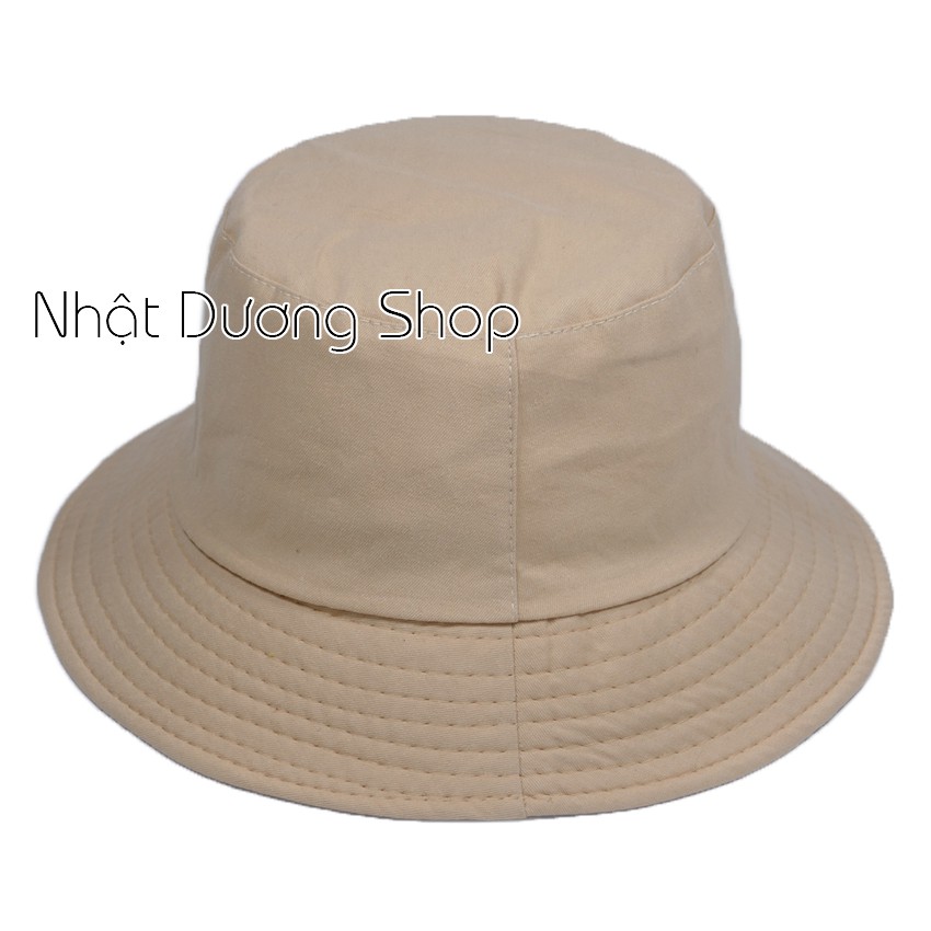 Nón tai bèo bucket trơn - Chất liệu Cotton thoáng mát cho người đội thích hợp cho mọi người