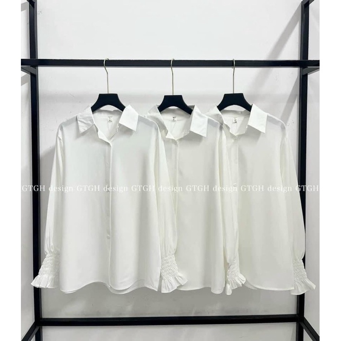 Áo sơ mi trắng bo tay xinh xắn đi làm đi học đều okela nhá ce,thiết kế độc quyền hottgirl shop mẫu mới 2021 | BigBuy360 - bigbuy360.vn
