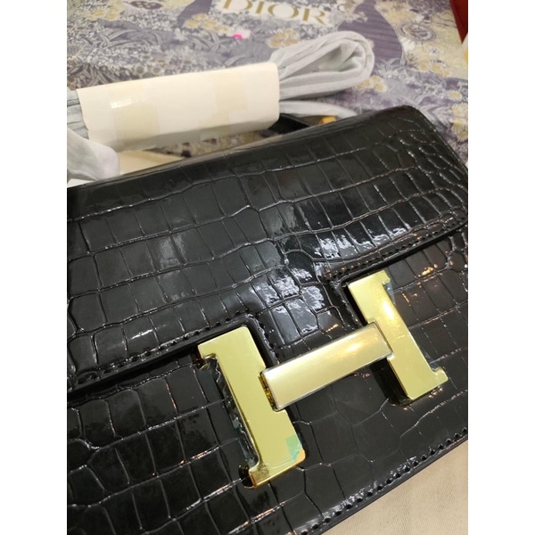 Túi Hm khoác chữ H vân bóng hàng fullbox vip sale