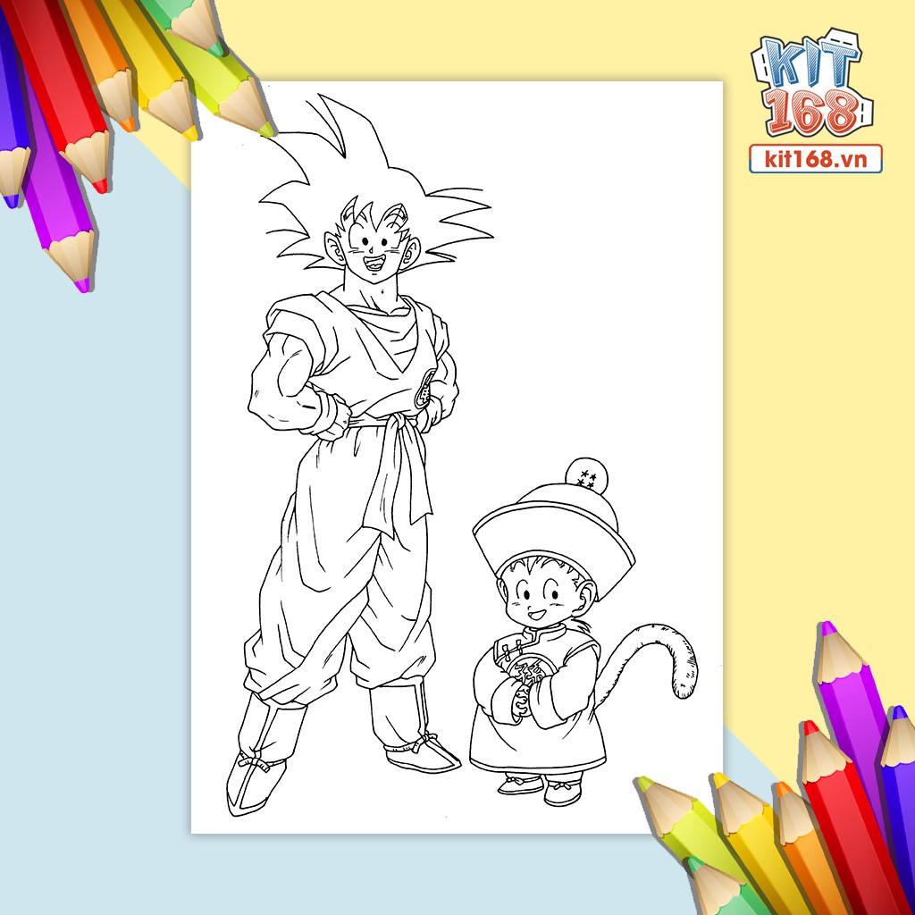 Tranh tô màu Dragon Ball TTM-0025