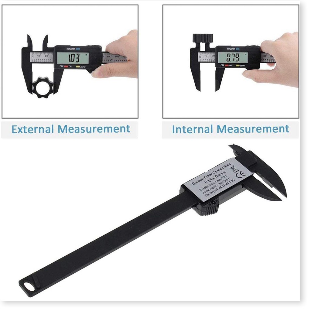 Thước kẹp điện tử👉BH 1 THÁNG 👈  Thước đo điện tử kỹ thuật số Vernier Caliper 150Mm đo lường kính 6232