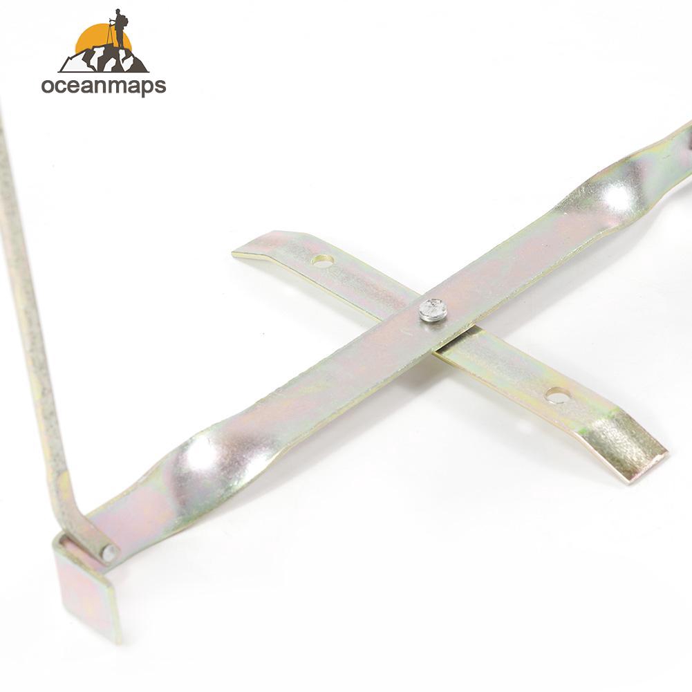 ❤OCEAN❤High Quality Dual Head Foldable Ice Fishing Rod Pod Stand Holder Rack Bracket Support