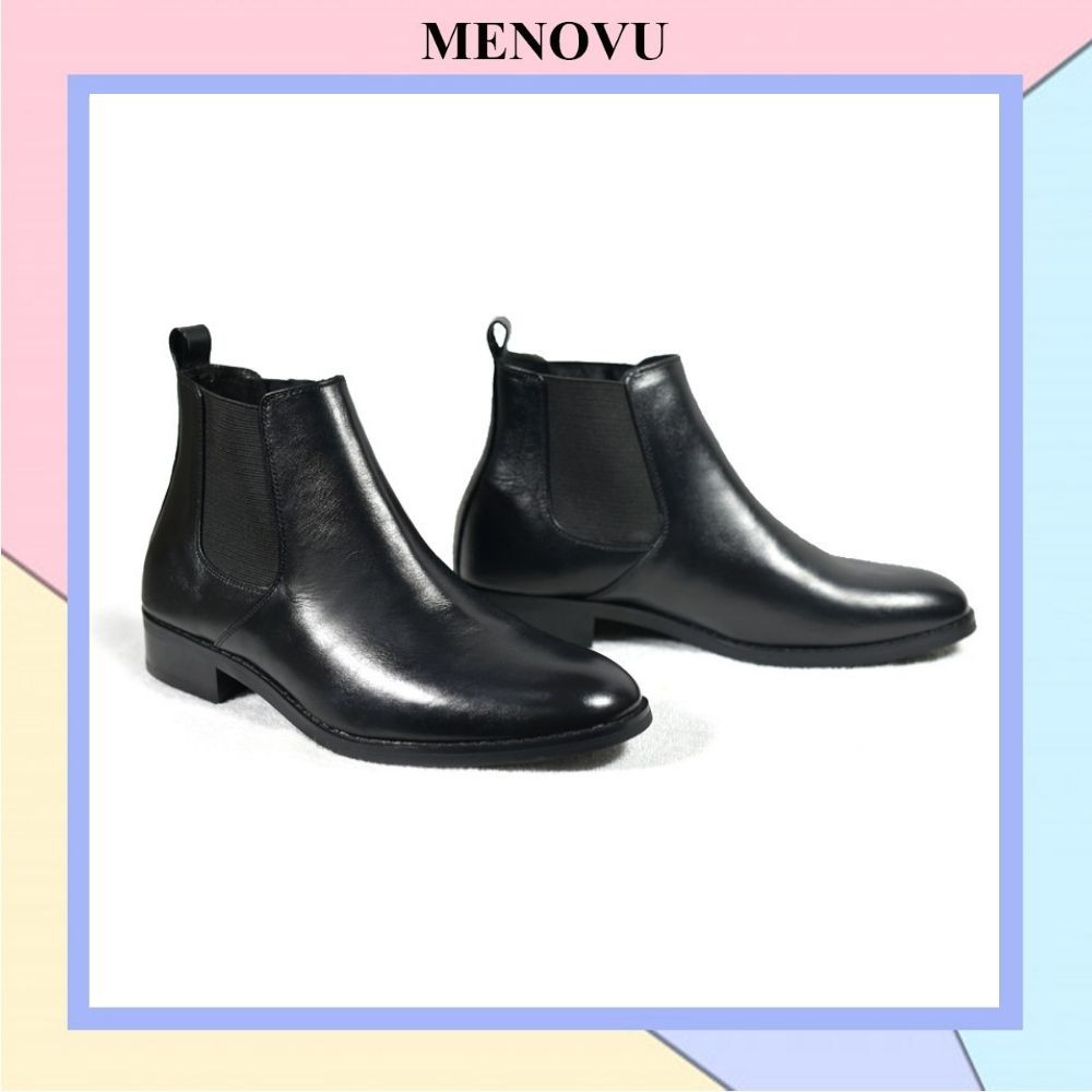 Giày nam Mivino giày nam cổ lửng tăng chiều cao cao cấp BT28